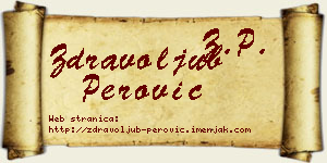 Zdravoljub Perović vizit kartica